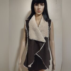 Knox Rose Faux Fur Vest For Burning Man, L